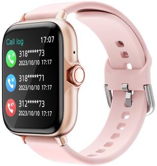 Inspire Daily Merch Waterproof Smart Watch With Information Alerts Sleep Monitoring Pedometer And Message Answer Call pink