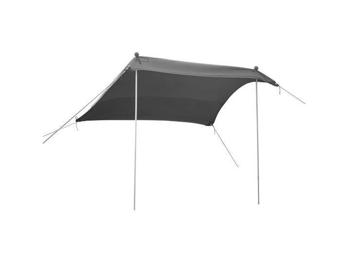 pro.tec Strandzelt Bernheze, Grau, Textil, Metall, 270x270 cm, Sonnen- & Sichtschutz, Sonnensegel