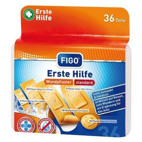 Figo Wundverb. Erste Hilfe Box 36tlg. (Verbandskasten) (45197)
