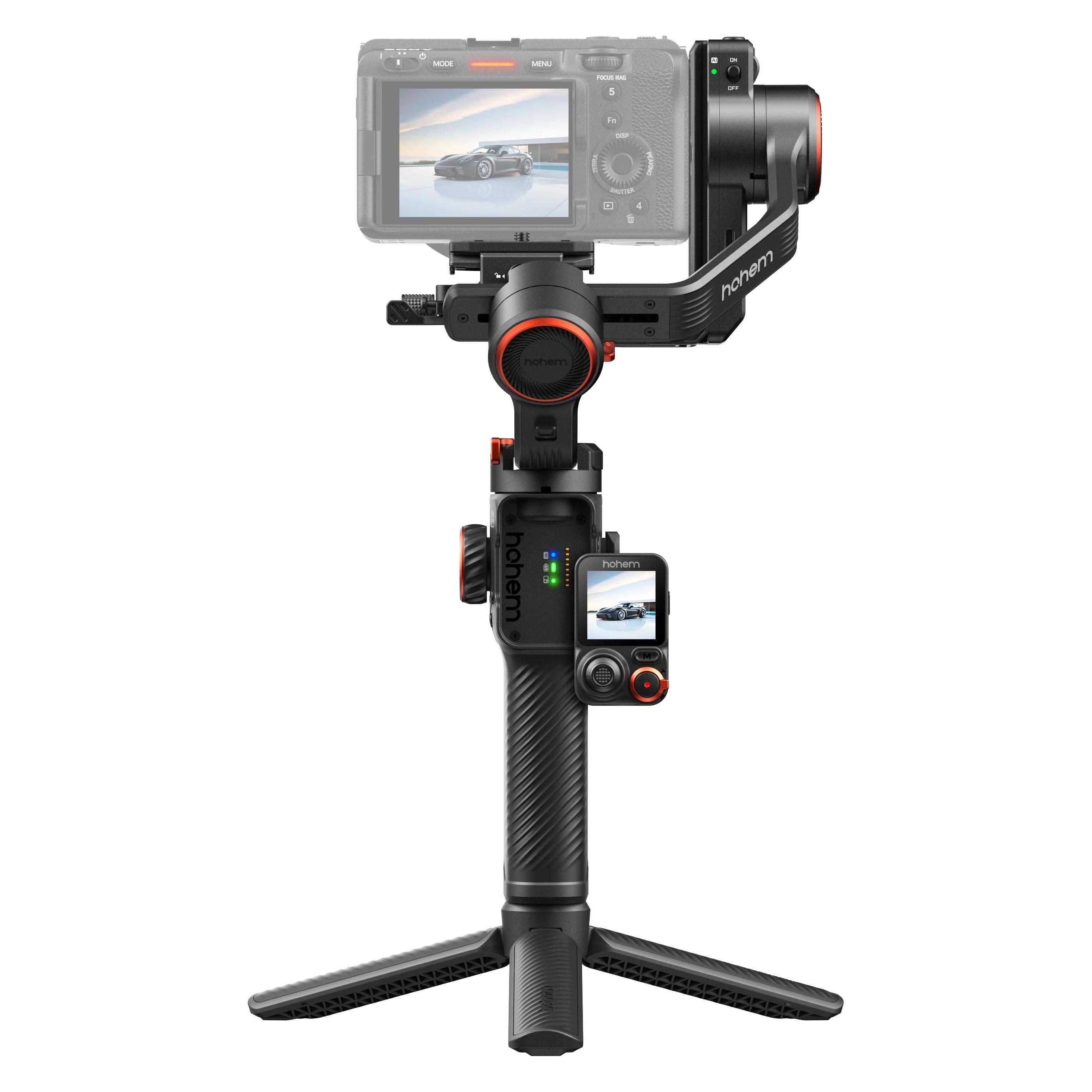 Hohem Camera & Phone Gimbal (Actionkamera, Kompaktkamera, Smartphone, Spiegelreflexkamera, 2.50 kg) (HCG-MT3P)