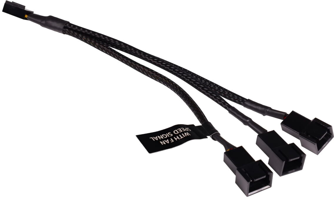 Alphacool Y-Splitter 3-Pin auf 3x 3-Pin 15cm