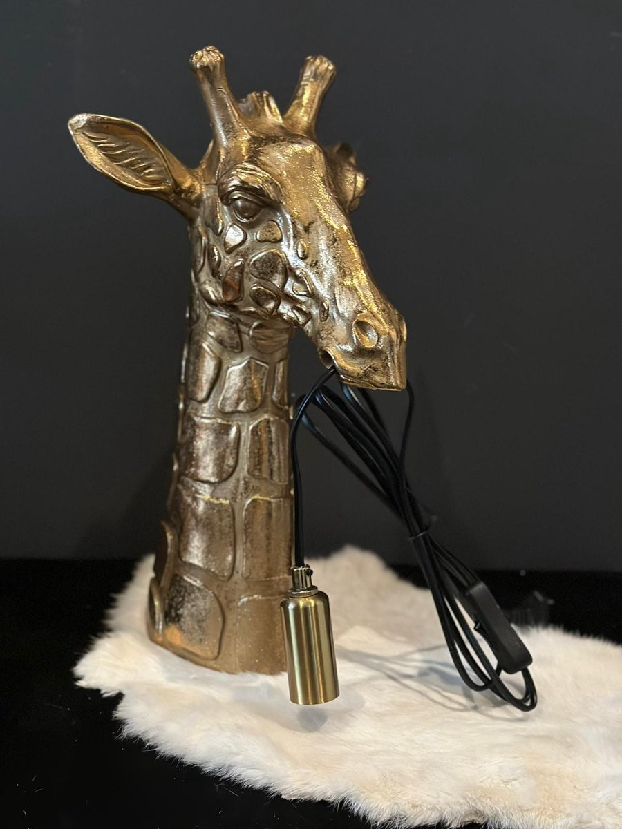 Goodyz Giraf buste met verlichting - Goudkleurig