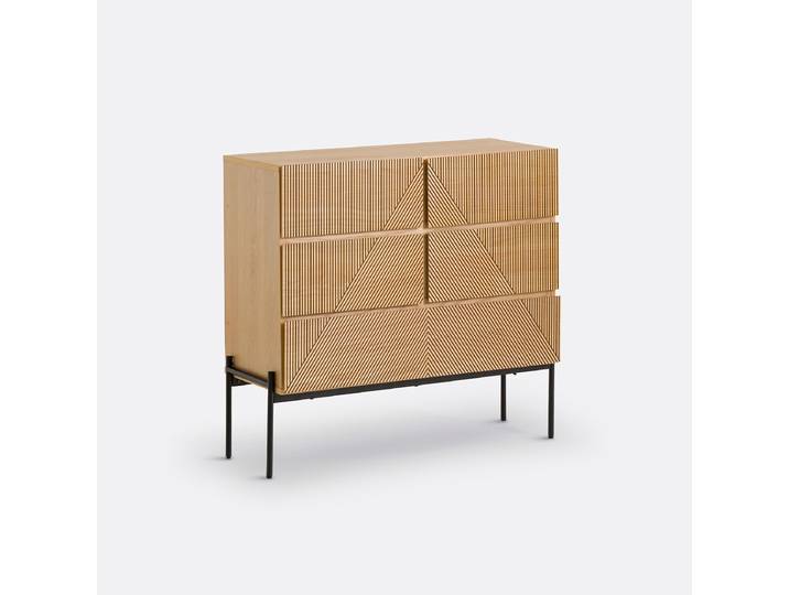LA REDOUTE Commode 5 tiroirs Lodge Beige