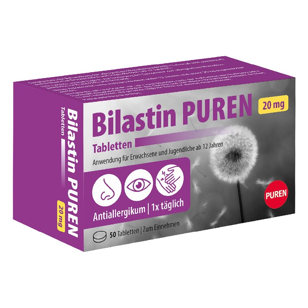 PUREN Pharma GmbH & Co. KG Bilastin Puren 20 mg Tabletten bei Allergie 19767365