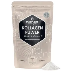 Kollagen Pulver + Biotin + Vitamin C 480 g