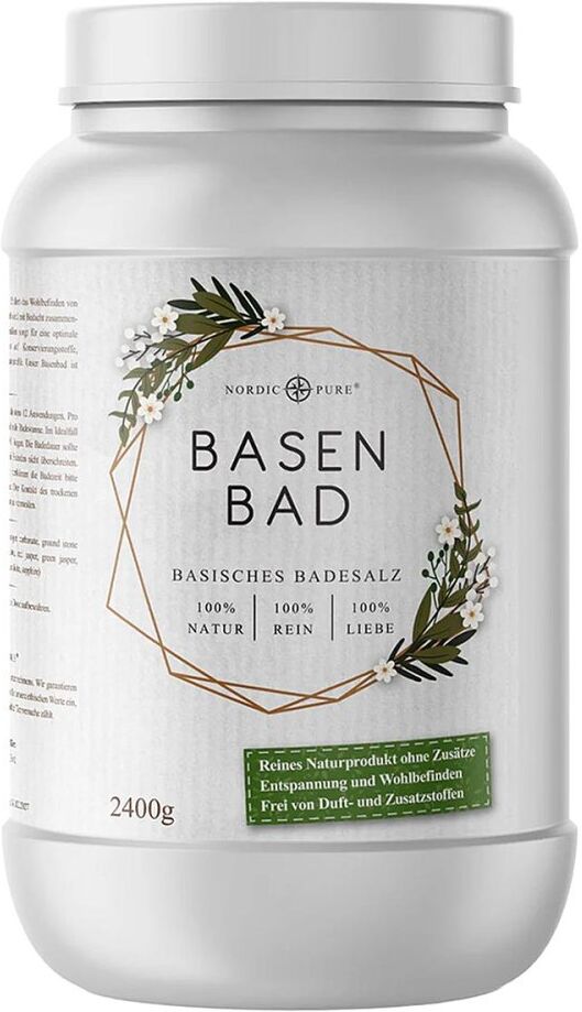 Basenbad Basisches Badesalz Wellness Nordic Pure 2400g