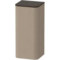 Duravit Halbhochschrank „Happy D.2 Plus“ 40 × 88 × 36 cm Leinen, Anschlag links