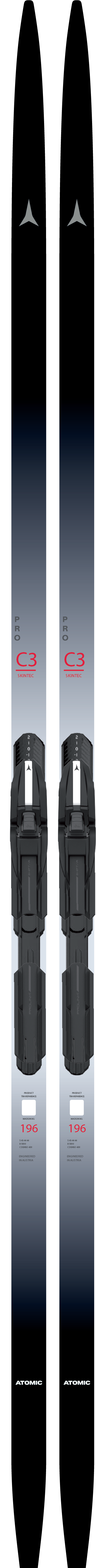 Atomic Pro C3 Skintec Hard + Shift CL Black/Grey/Red 178