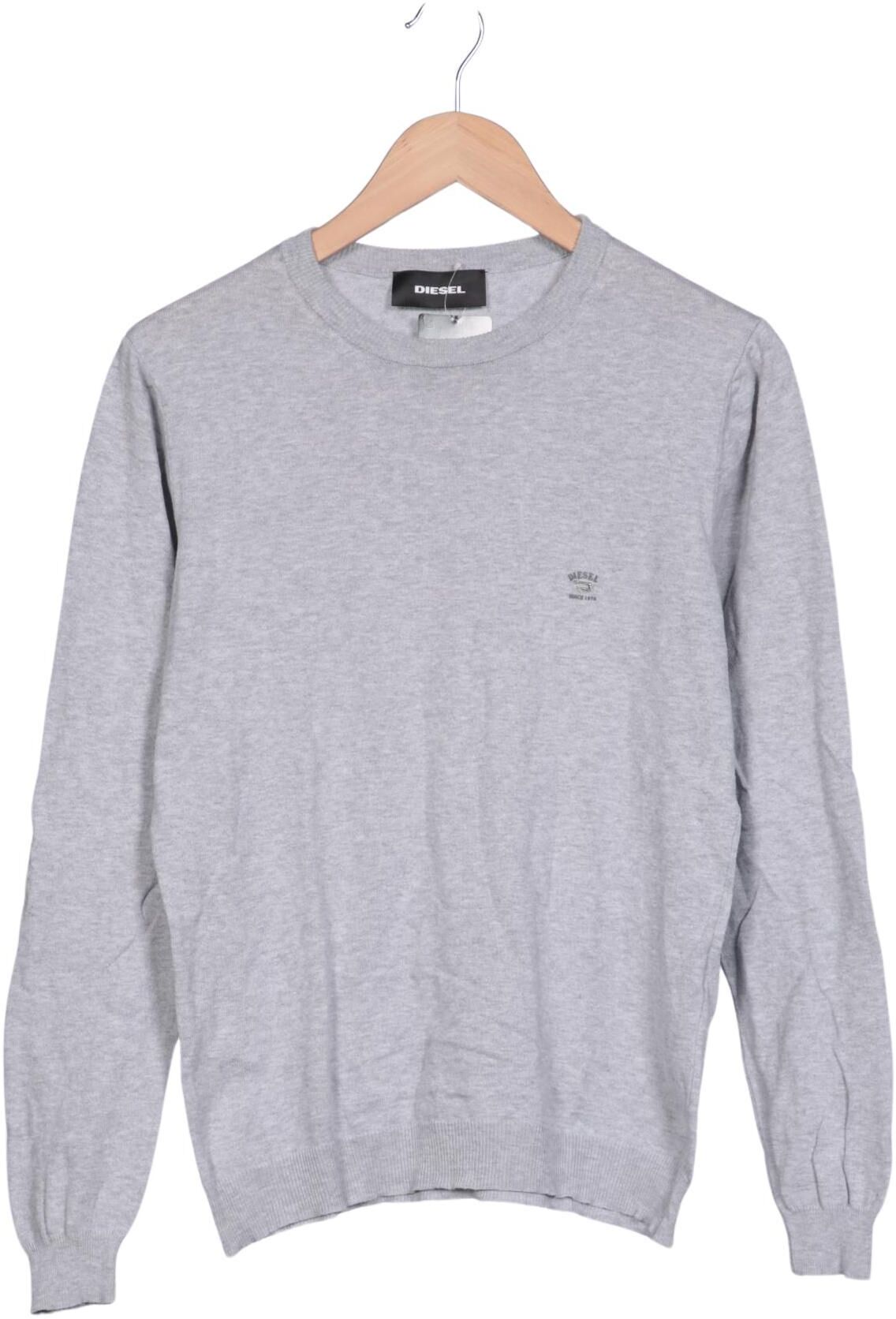 Diesel Herren Pullover, Grau, Gr. M, Synthetik / Baumwolle - Second Hand
