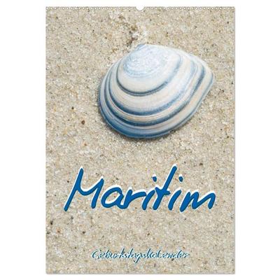 Maritim - Geburtstagskalender (Wandkalender 2026 DIN A2 hoch), CALVENDO Monatskalender