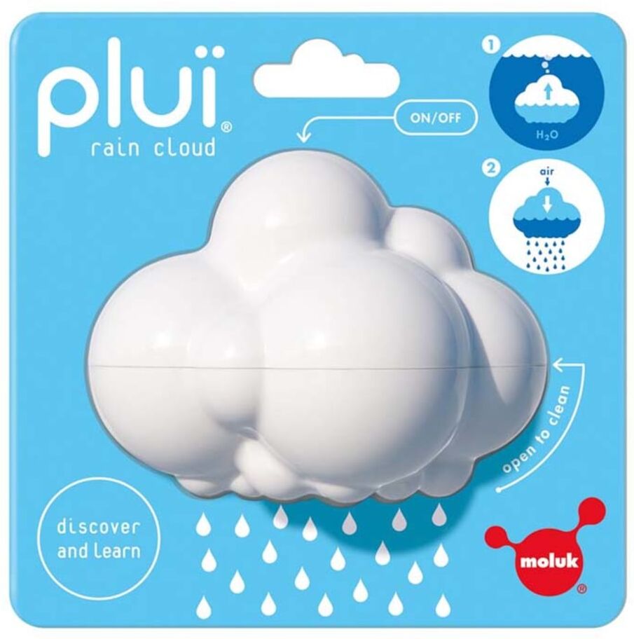 Jouet de bain Nuage de pluie Blanc 7x13x13cm