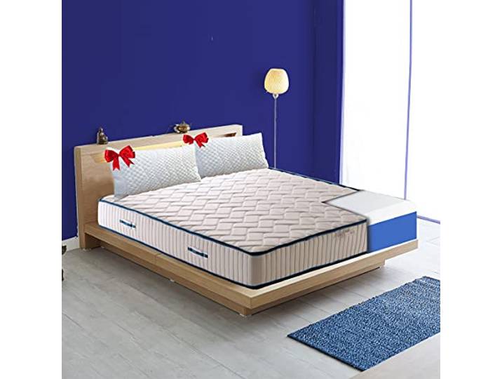 ITALYMATERASSI Anatomische abnehmbare Matratze Eva 17 cm hoch mit Kuschelig Memory Foam und Polyurethan + 2 Kissen aus Memory-Schaum Doppelbett 170x200 cm