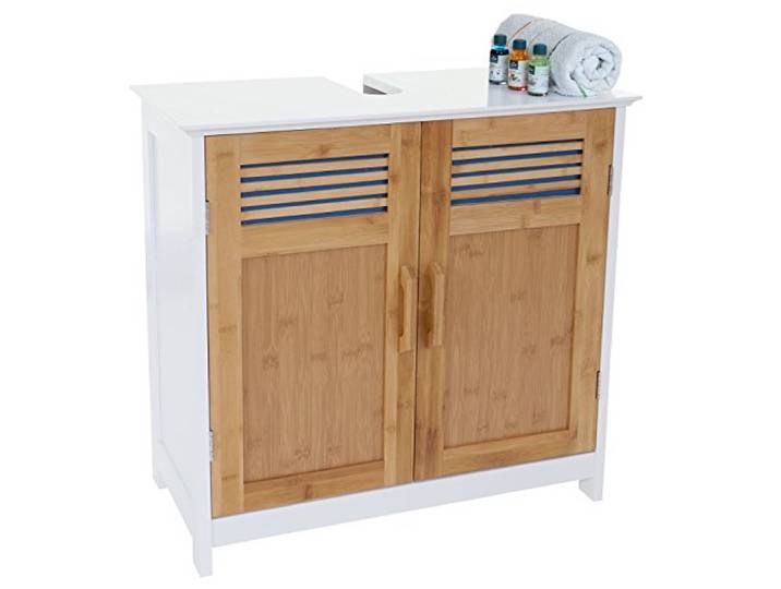 Mendler Waschbeckenunterschrank HWC-A85 60x60x30cm - Bambus