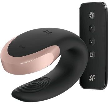 Satisfyer Double Love vibrador para casal Black 8,3 cm. Double Love