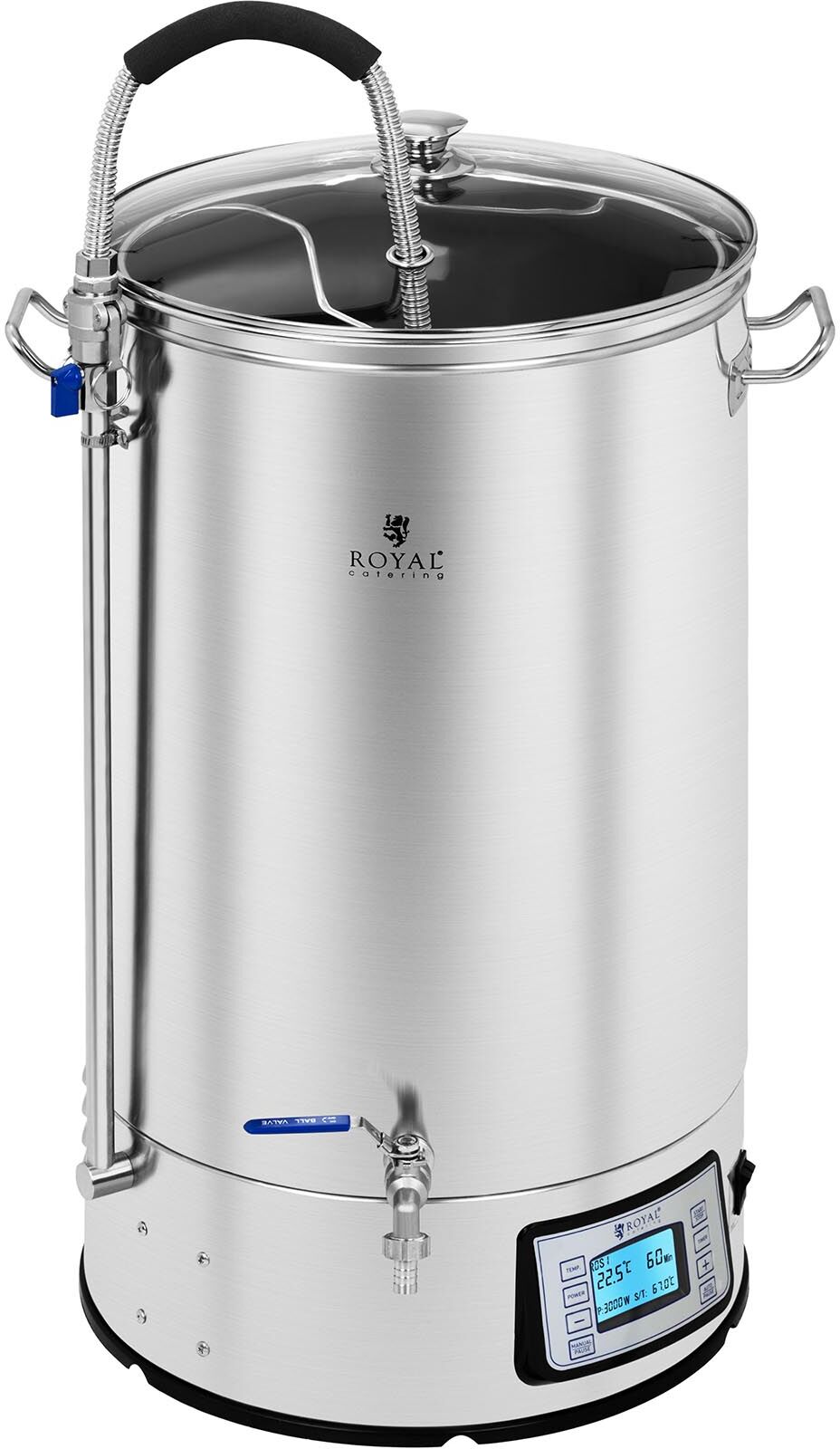 Royal Catering Panela para cerveja - 60 l - LCD RCBM-42N