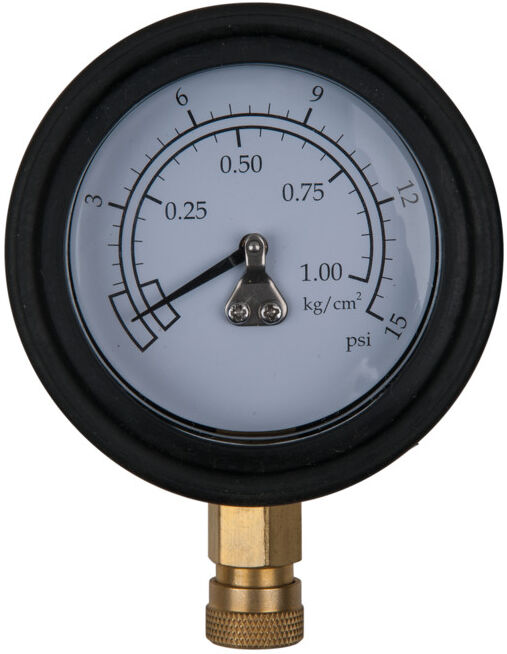 Manomètre KS Tools Ø 75,0 mm, 0 - 1 bar avec raccord rapide 1/4 (150.2327)