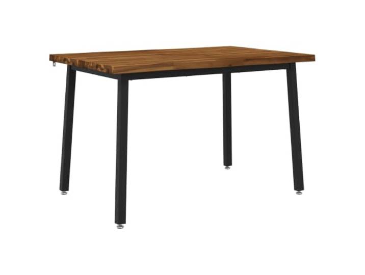 LKJephalotrope Live Edge Esstisch 90x55x75cm Massivholz Akazie 2 Personen Kompakter 2-Personen Küchentisch aus Akazienholz mit Stahlbeinen für kleine Esszimmer und Wohnzimmer.