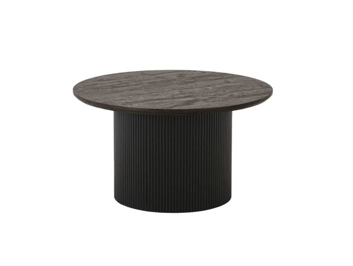 Table basse ø80 cm brun foncé