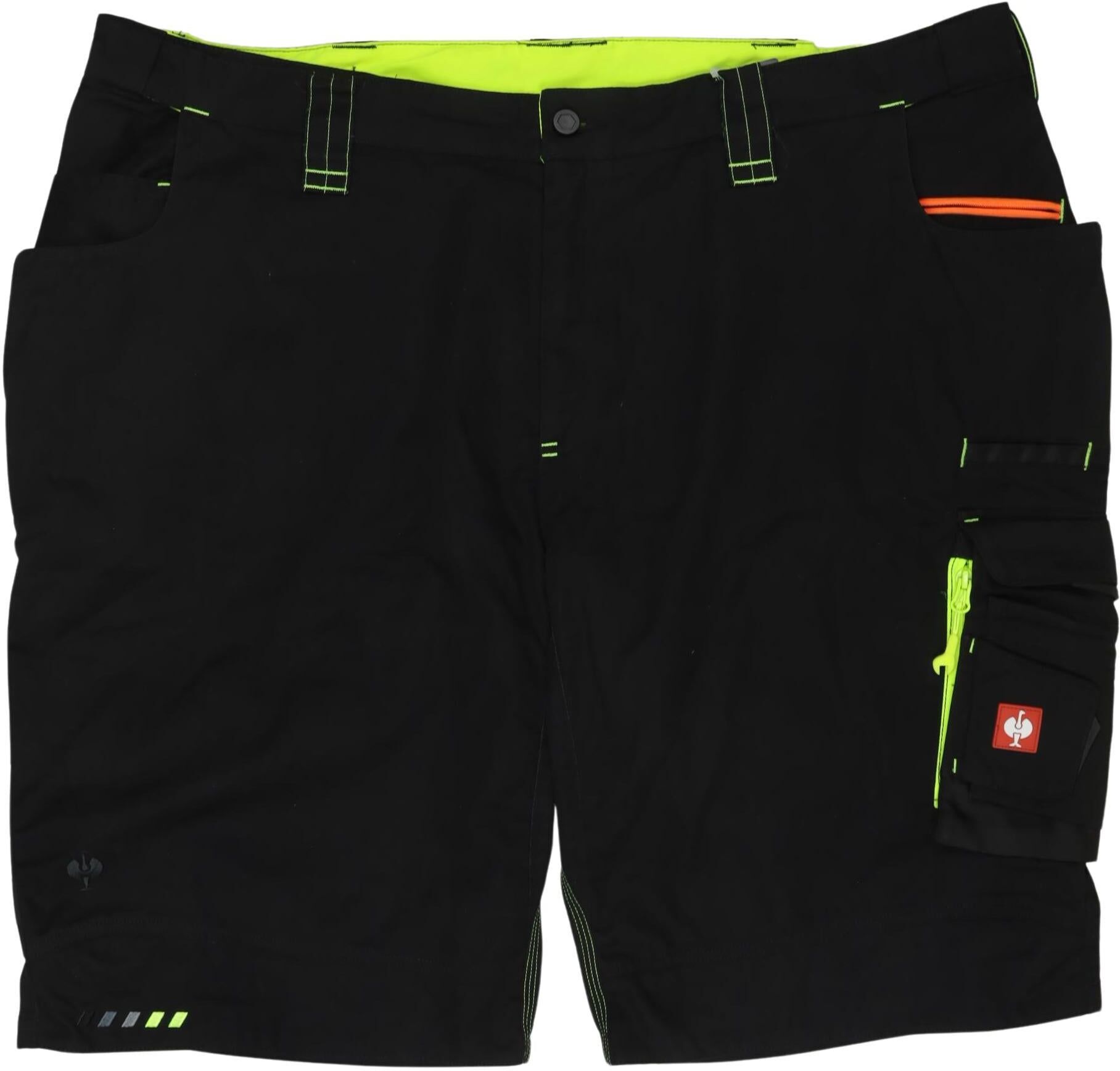 engelbert strauss Herren Shorts, Neon, Gr. W48, Baumwolle / Synthetik - Second Hand