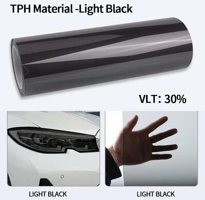 Uplift Essentials Smoke Black TPH Protective Light Wrap & PPF Film light Black 11.81 X 118.11 In