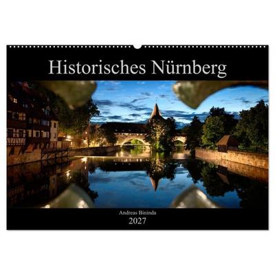 Historisches Nürnberg (Wandkalender 2027 DIN A2 quer), CALVENDO Monatskalender