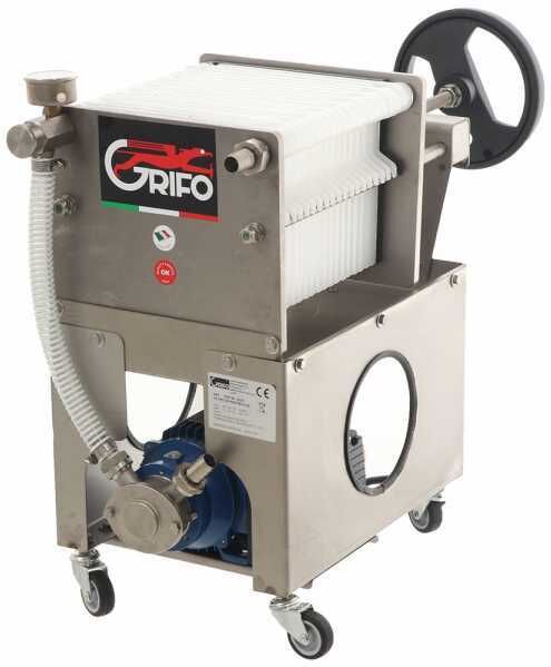Grifo Professional FCP20-OLIO - Olivenölfilter mit Wagen - Pumpe aus Edelstahl Liverani