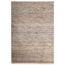 Uni-Teppich Fresco Uni 133 x 190 cm Viskose Grau