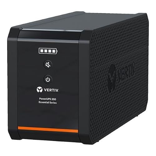 Vertiv Powerups 200 Essential 1600VA/925W Line Interactive UPS PSA6E-1600IT-SCH met 6 uitgangsaansluitingen