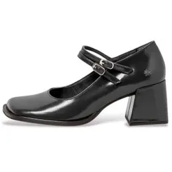Art für Damen. 117041101003_001 Lederschuhe 1704 Verona schwarz (38), 5 bis 8 cm, Schnalle, Lässig, Klassisch