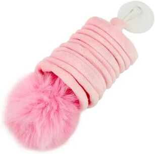 Inspire Essentials Bunny Fur Ball Suction Cup Spring Cat Toy b