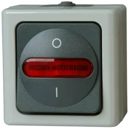 Kopp Heizungs-Notschalter grau, Schalter + Taster, Grau