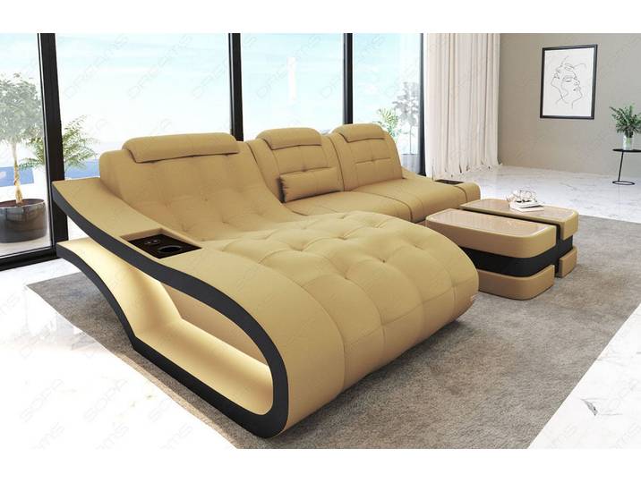 Ecksofa Elegante L-Form aus Stoff