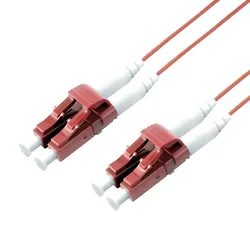 ROLINE LWL-Kabel SLIM 50/125μm OM4, LC/LC, LSOH, Slim, violett, 1 m