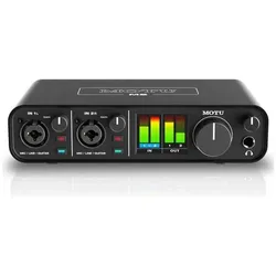 MOTU M2 USB 2-Kanal Audio-Interface mit Kopfhörer (USB), Audio Interface