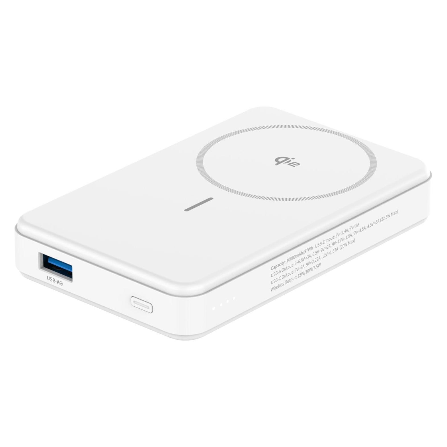 Celly PowerBank 10.000 mAh 15W Qi2 Weiss (10000 mAh, 15 W) (8021735221418)