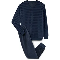 Tchibo - Nicki-Pyjama-Set - Herren - Gr. S - dunkelblau