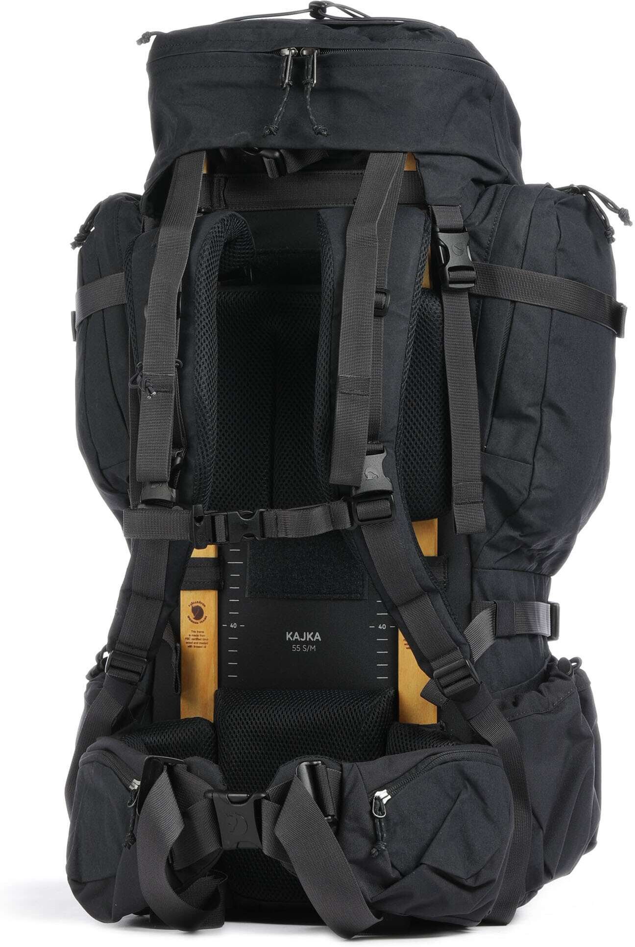 Fjällräven Kajka 55 S/M Trekkingrucksack, schwarz