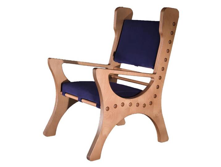 JVmoebel Holzstuhl Luxuriöser Holzstuhl im Barock-Rokoko-Stil mit edlem Design, Made in Europa
