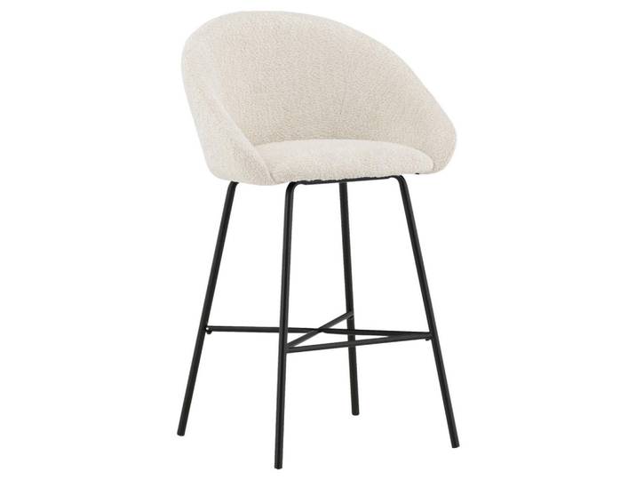 Livetastic Barhocker-Set, Schwarz, Weiß, Metall, Rundrohr, 59x96x54 cm, Esszimmer, Barmöbel, Barhocker