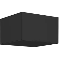 Aufsatzschrank Hochschrank 60 cm SIENA Schwarz Küchenzeile Küchenblock Küche