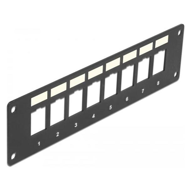 Delock Keystone Halterung 8 Port Panel Einbau (86597)