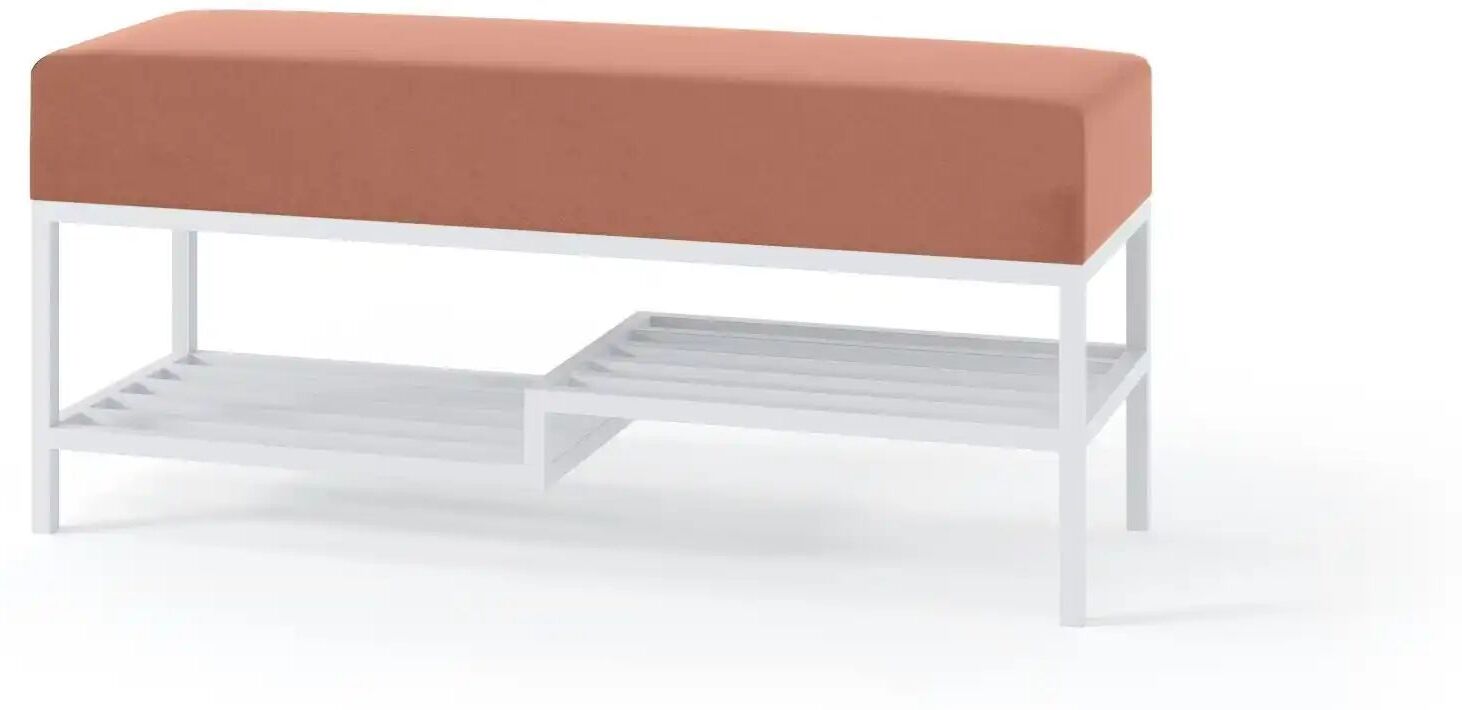 Höffner Polsterbank  Mello ¦ rosa/pink ¦ Maße (cm): B: 80 H: 45