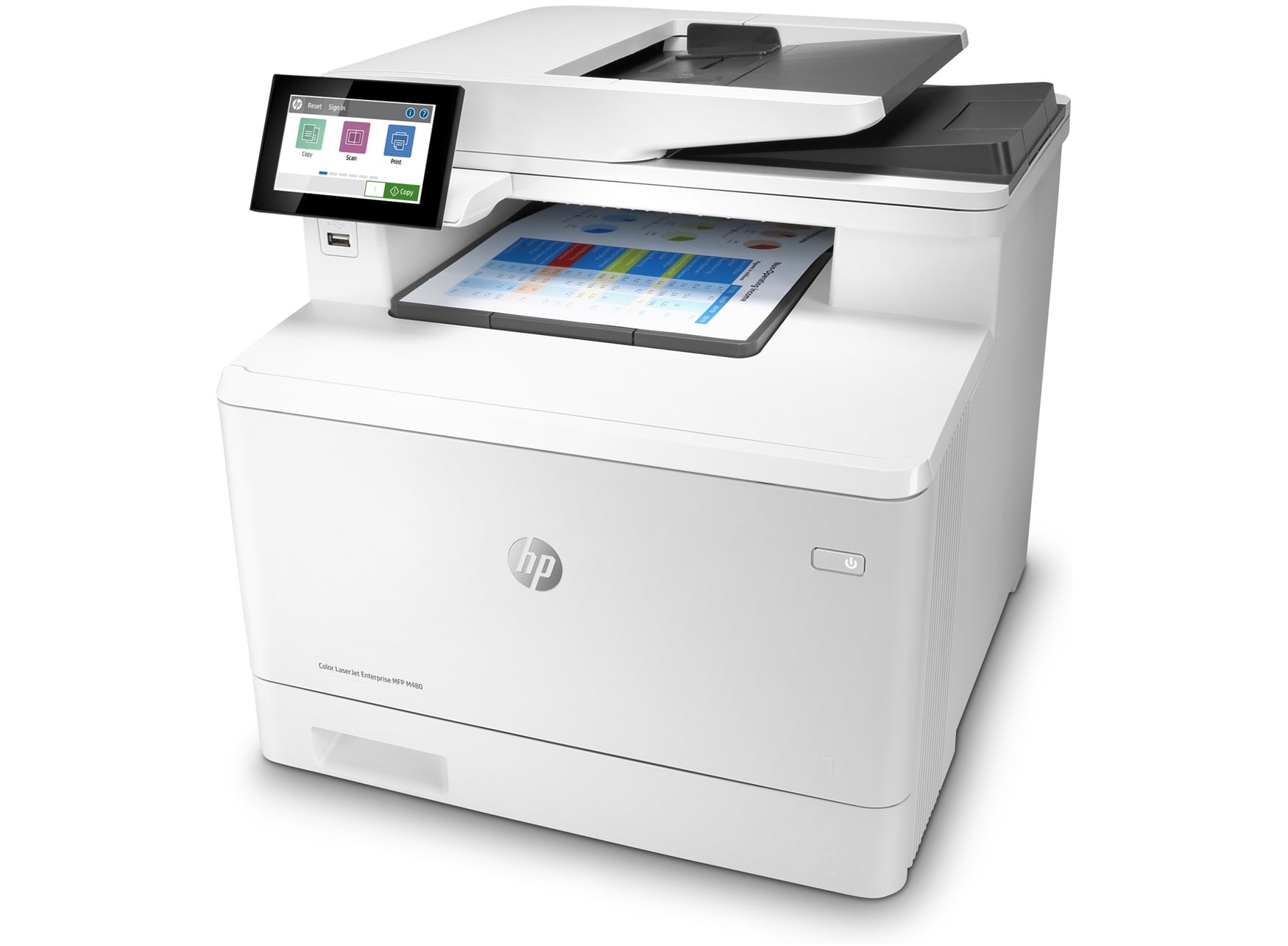 HP Color LaserJet Enterprise MFP M480f Farblaserdrucker Scanner Kopierer Fax LA
