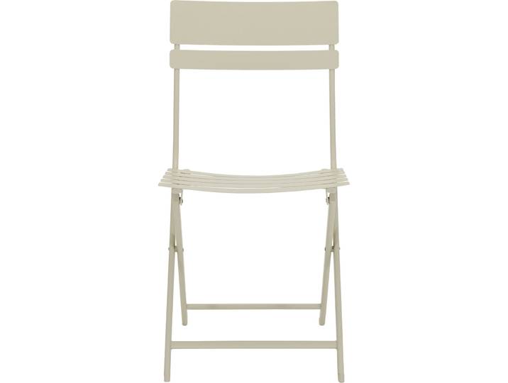 Gartenstuhl Maloja Beige/Grau Stahl 51.5 cm - Farbe: greige