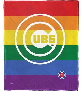 MLB Pride Series Chicago Cubs Silk Touch Throw Blanket