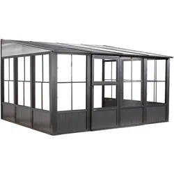 Sojag Charleston Mural 10x13,anthrazit,309 x 404 x 244 cm (L x B x H)