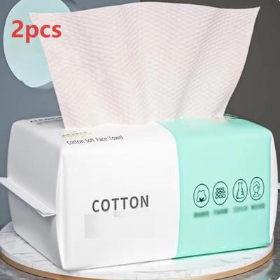 Quick Pick Pro Reusable Face Towels, 50 Pack, Thickened Makeup Remover, Wet And Dry Use, Travel Cleanser Cloths 2pcs