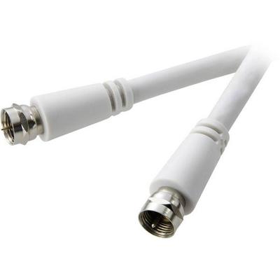 SpeaKa Professional SAT Anschlusskabel [1x F-Stecker - 1x F-Stecker] 1.50m 90 dB Weiß