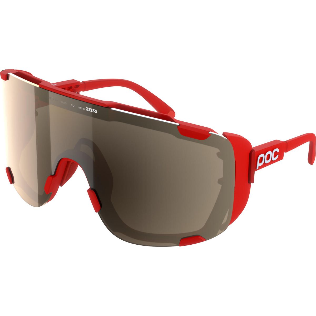 POC Devour Ultra prismane red/clarity trail/partly sunny silver (9562) One Size MA10059562ONE1