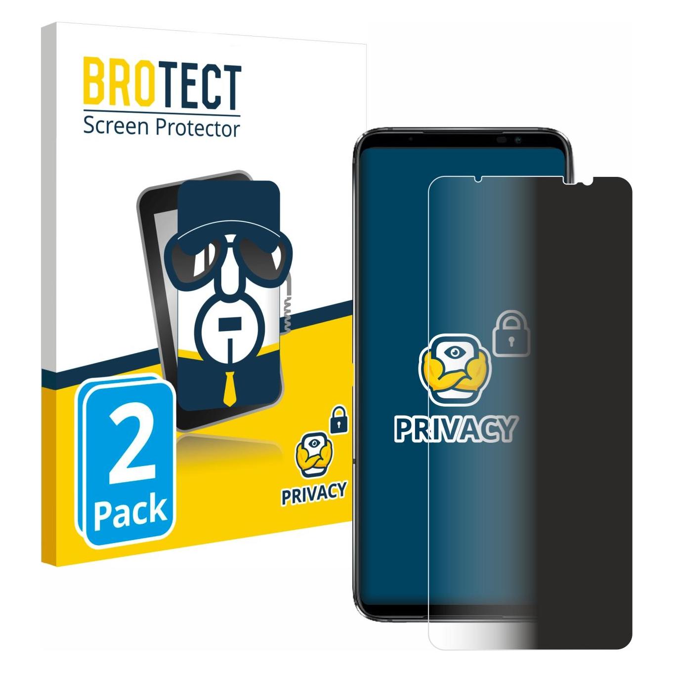 Brotect Sichtschutzfolie Anti-Spy Privacy Folie Blaulicht-Schutz (Asus ROG Phone 6D Ultimate) (4345854)